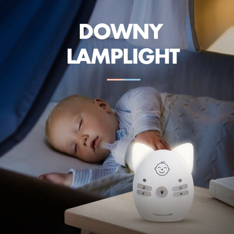 Wireless Audio Baby Monitor Support Voice Monitoring + Intercom + Night Light without Battery, US Plug, UK Plug, EU Plug, AU Plug Wireless Audio Baby Monitor Support Voice Monitoring + Intercom + Night Light without Battery, US Plug, UK Plug, EU Plug, AU Plug